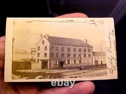 Original 1860s Civil War CDV Photograph Engraving Libby Prison Castle Thunder