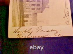 Original 1860s Civil War CDV Photograph Engraving Libby Prison Castle Thunder