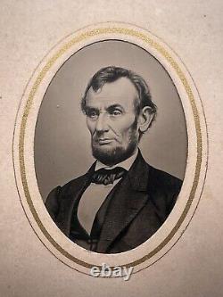 Original 1864 1/9 Plate Tintype CIVIL War President Abraham Lincoln Mint Cond