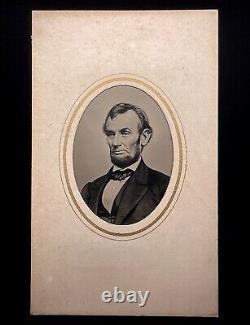 Original 1864 1/9 Plate Tintype CIVIL War President Abraham Lincoln Mint Cond