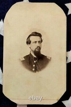 Original CIVIL War CDV 88th Ohio O. V. I. Camp Chase Prison Guard Captain Lamb