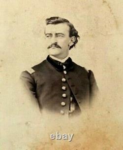 Original CIVIL War CDV 88th Ohio O. V. I. Camp Chase Prison Guard Lt. Winpigler