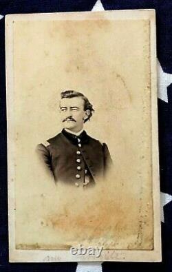 Original CIVIL War CDV 88th Ohio O. V. I. Camp Chase Prison Guard Lt. Winpigler