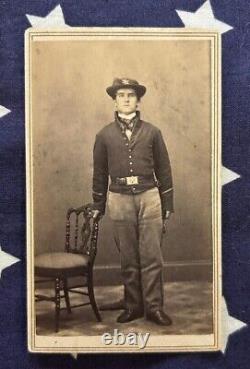 Original CIVIL War CDV Photo Of A Union Artillery Soldier 1st Ohio Battery A
