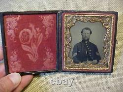 Original CIVIL War Cased Sgt Photo