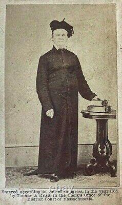 Original CIVIL War Chaplain CDV Photograph Massachusetts 1865