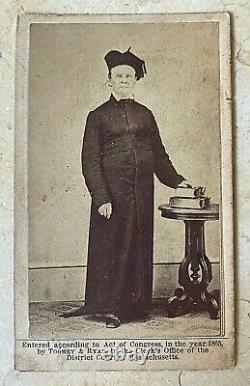 Original CIVIL War Chaplain CDV Photograph Massachusetts 1865