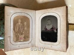 Original! CIVIL War Era Family CDV Photo Album With Its 14 Tintype's & 25 Cdv's