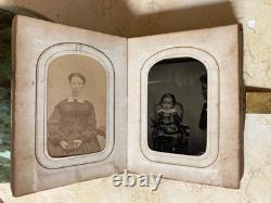 Original! CIVIL War Era Family CDV Photo Album With Its 14 Tintype's & 25 Cdv's