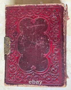 Original! CIVIL War Era Family CDV Photo Album With Its 14 Tintype's & 25 Cdv's