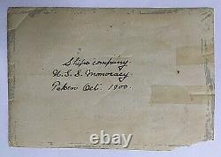 Original- CIVIL War Era Paddle Wheel Gun Boat Uss Monoracy Crew + Usmc Photo