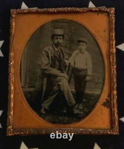 Original CIVIL War Period Tin Type Willy Sherman From Ewing Family Estate