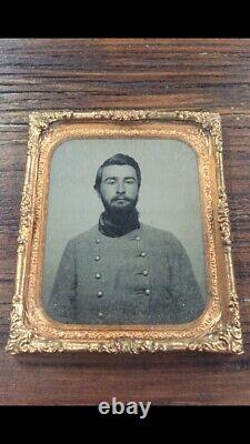 Original CONFEDERATE CIVIL WAR AMBROTYPE PHOTOGRAPH University Greys OLE MISS