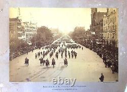 Original CW GAR 1892 Parade WASHINGTON, DC Albumen Photo, By GEORGE PRINCE 18x14