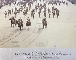 Original CW GAR 1892 Parade WASHINGTON, DC Albumen Photo, By GEORGE PRINCE 18x14