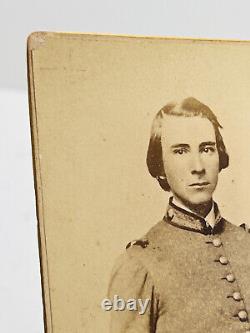 Original Civil War Confederate Young Child Soldier Virginia Cabinet Card photo