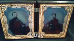 Original Civil War Era Double Image/Gold Toned Case