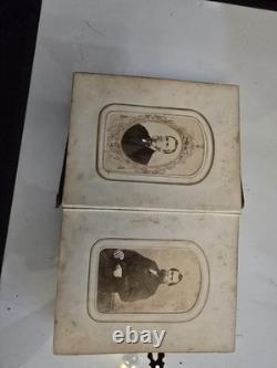 Original Civil War Era Family Photo Album. Full Of Tin Types And More