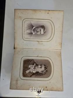 Original Civil War Era Family Photo Album. Full Of Tin Types And More
