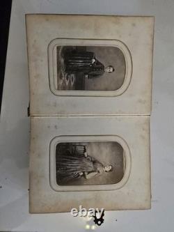 Original Civil War Era Family Photo Album. Full Of Tin Types And More