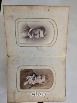 Original Civil War Era Family Photo Album. Full Of Tin Types And More