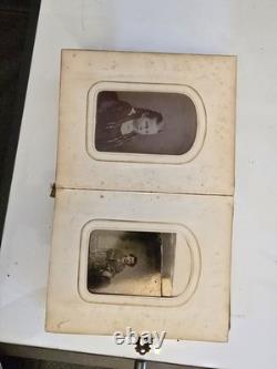 Original Civil War Era Family Photo Album. Full Of Tin Types And More