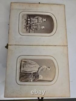 Original Civil War Era Family Photo Album. Full Of Tin Types And More