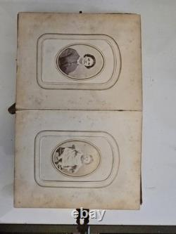 Original Civil War Era Family Photo Album. Full Of Tin Types And More