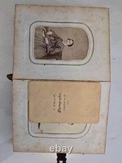 Original Civil War Era Family Photo Album. Full Of Tin Types And More