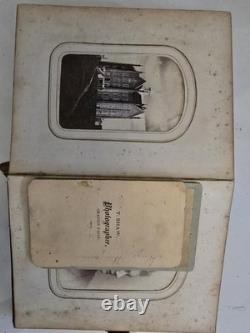 Original Civil War Era Family Photo Album. Full Of Tin Types And More