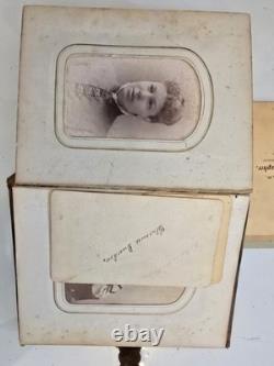 Original Civil War Era Family Photo Album. Full Of Tin Types And More
