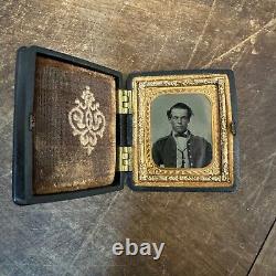 Original Civil War Navy Sailor in Uniform Ambrotype Photograph Photo 1/16 Plate