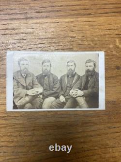 Original Civil War Photo CDV Rare Brown Family Triplets Union Service Published