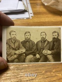 Original Civil War Photo CDV Rare Brown Family Triplets Union Service Published