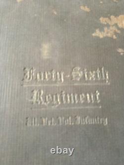 Original Civil War Regimental History Of The 46th Illinois Infantry Lots Photos