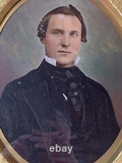 Original Civil War Soldier Framed Portrait 2nd Vermont Brigade Picketts's Charge