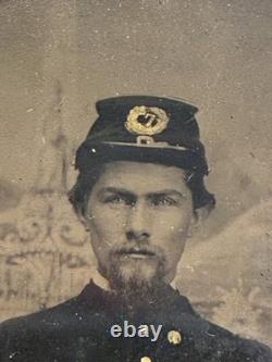 Original Civil War Tintype Cased Photograph Soldier Militaria 6th plate Original Civil War Tintype Cased Photograph Soldier Militaria 6th plate