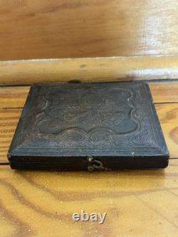 Original Civil War Tintype Cased Photograph Soldier Militaria 6th plate