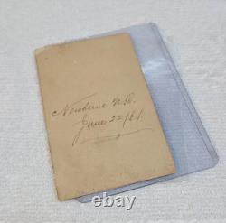 Original Civil War carte de visite of a Union officer, Newberne, NC, Jun 22,'64