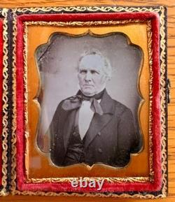 Original Pre Civil War 9th Plate Daguerreotype Photo Elderly Gentleman