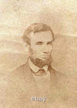 Original! Rare! CIVIL War U. S. President Abraham Lincoln CDV Photo 1861 (o-55)