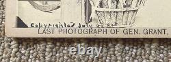 Original! Rare! CIVIL War Union General Grant (last Photo) Cabinet Photo 1885