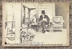 Original! Rare! CIVIL War Union General Grant (last Photo) Cabinet Photo 1885