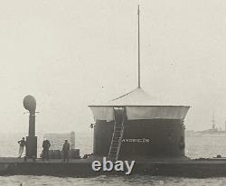 Original! Rare! CIVIL War Union Navy Ironclad Monitor Uss Canonicus Photo