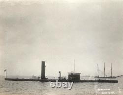 Original! Rare! CIVIL War Union Navy Ironclad Monitor Uss Canonicus Photo