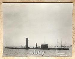 Original! Rare! CIVIL War Union Navy Ironclad Monitor Uss Canonicus Photo