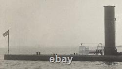 Original! Rare! CIVIL War Union Navy Ironclad Monitor Uss Canonicus Photo
