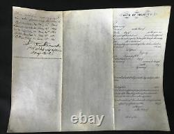 Original Velum Discharge Paper For Union Civil War Soldier with RPPC Photo Signed