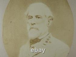 Oval Albumen Photograph of Robert E. Lee in Uniform Taken in Richmond in 1864