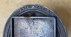 Oval Thermoplastic Gutta Percha Tintype Ambrotype Daguerreotype 1/16 Plate Frame